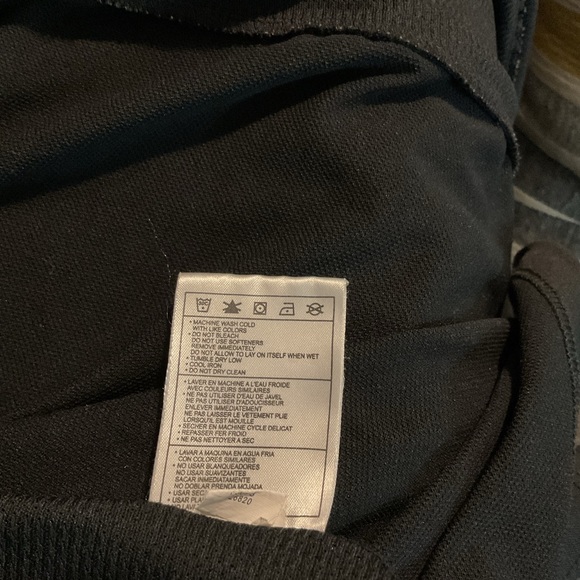 Nike Dri Fit Polo Shirt Mens Size Large Short Sleeve Casual Black White - Picture 9 of 9